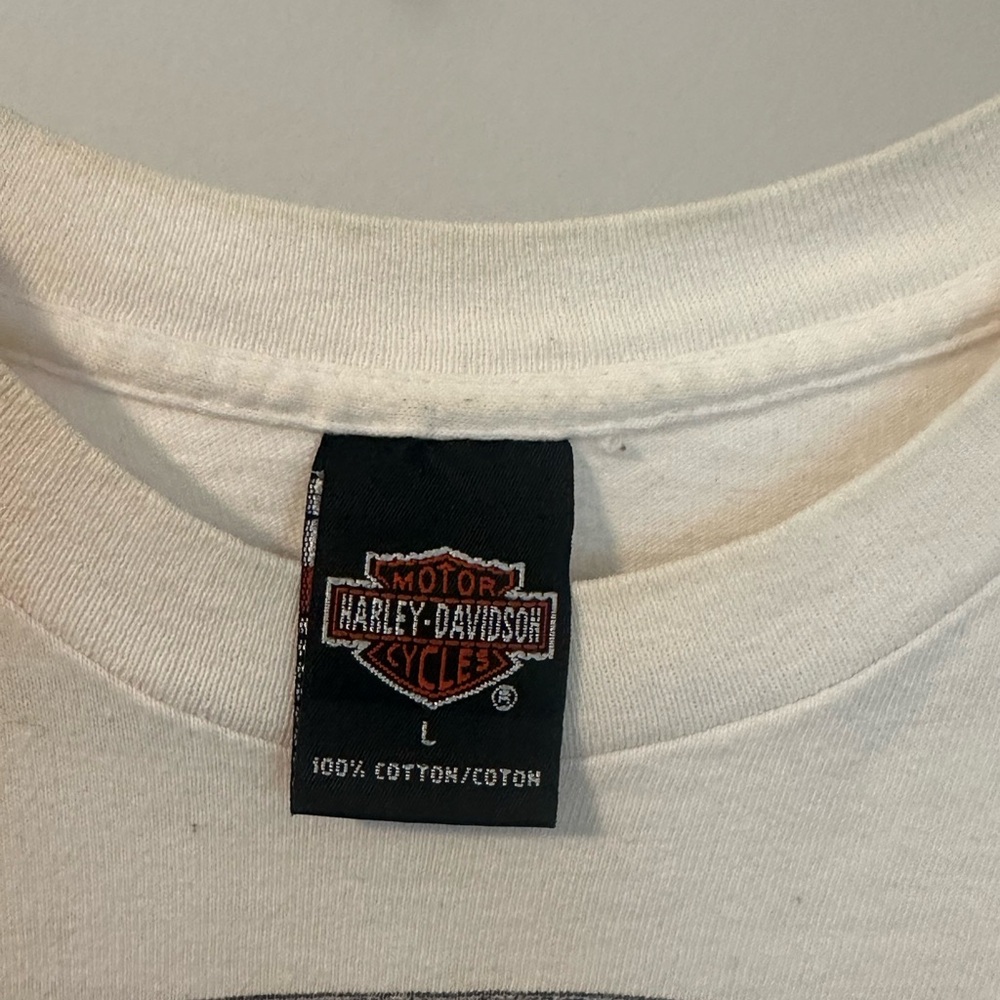 Vintage Harley Davidson Motorcycles Biker Tee T-Shirt sz L - Picture 3 of 3
